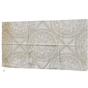 Pottery Barn Dot Medallion Reversible Cotton King Sham Sand 100% Cotton NEW